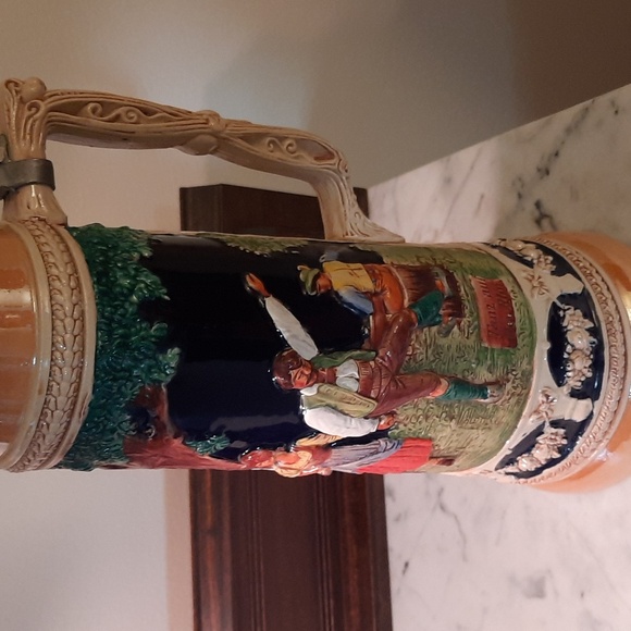 VTG 16.5 inch Gerz Beer Stein with Lid - Picture 4 of 7